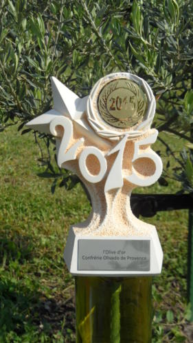 Les Vignolants reçoivent l'Olive d'Or de la Confrérie de l'Olivado de Provence. 