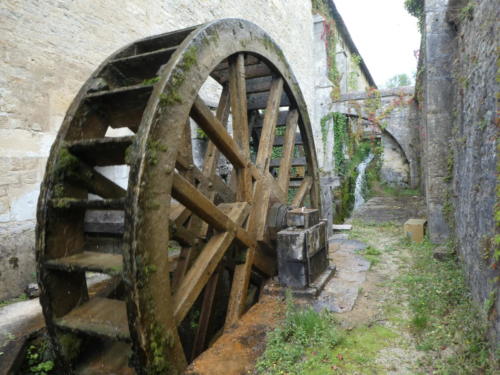 Sortie dans l'Auxerrois: Abbaye de Fontenay. Grande roue au sud de la forge. 