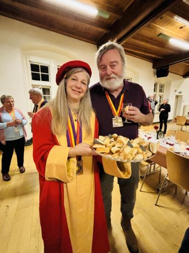 Frairie d'automne à la salle Vallier, à Cressier: Isabelle Garcia et Roland Stampfli.