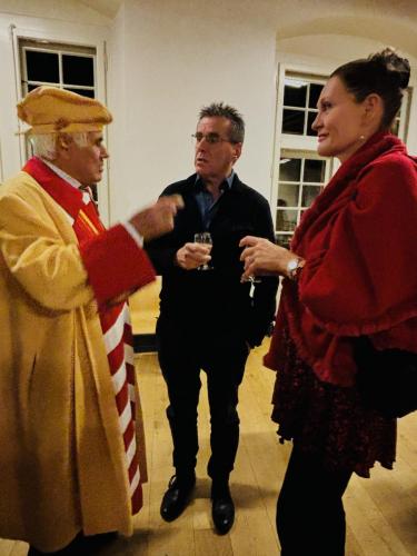 Frairie d'automne à la salle Vallier, à Cressier: Michel Tardin, Pierre Aubert et Bettina Schmid.