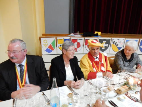 Frairie d'automne à la salle de spectacles de Boudry:  Bernard Schwarzenbach, Josiane Duvoisin, Michel Tardin et Pierrette Zwahlen. 