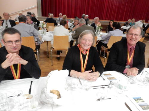 Frairie d'automne à St-Aubin: Patrick Berger, Christiane Perrenoud et François Sahli.