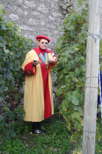 Vendange de la vigne du Clos du Château de Boudry: Danielle Zehr. 