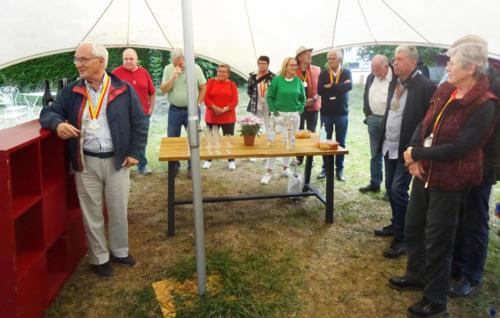 Sortie dans l'Auxerrois. Coup de l'étrier au Domaine des Mûriers. 