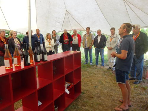 Sortie dans l'Auxerrois. Coup de l'étrier au Domaine des Mûriers. 