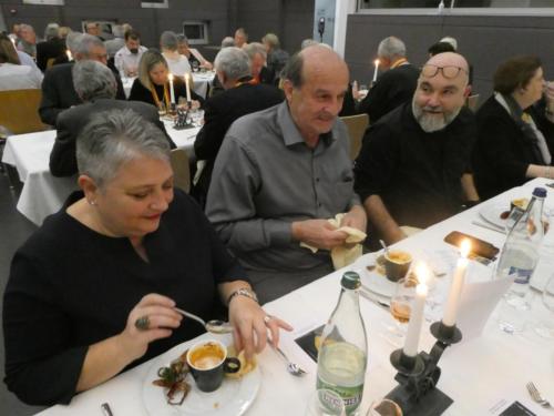 178. Frairie d'automne à Cornaux: Mme et Alain Jeanneret, Pierre Schmid et Nicole Muhlethaler. 