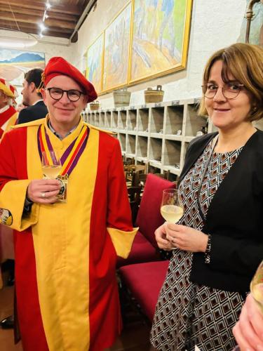 Frairie de printemps au Château de Boudry : Alain et Esther Rapin.