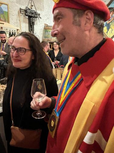 Frairie de printemps au Château de Boudry : Mme Paz et Michel Fortin.