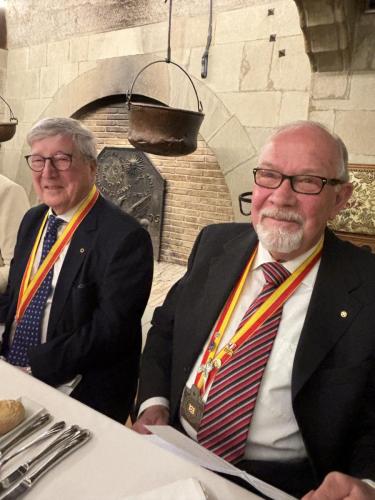 Frairie de printemps au Château de Boudry : Claude Roulet et Alain Geiser.